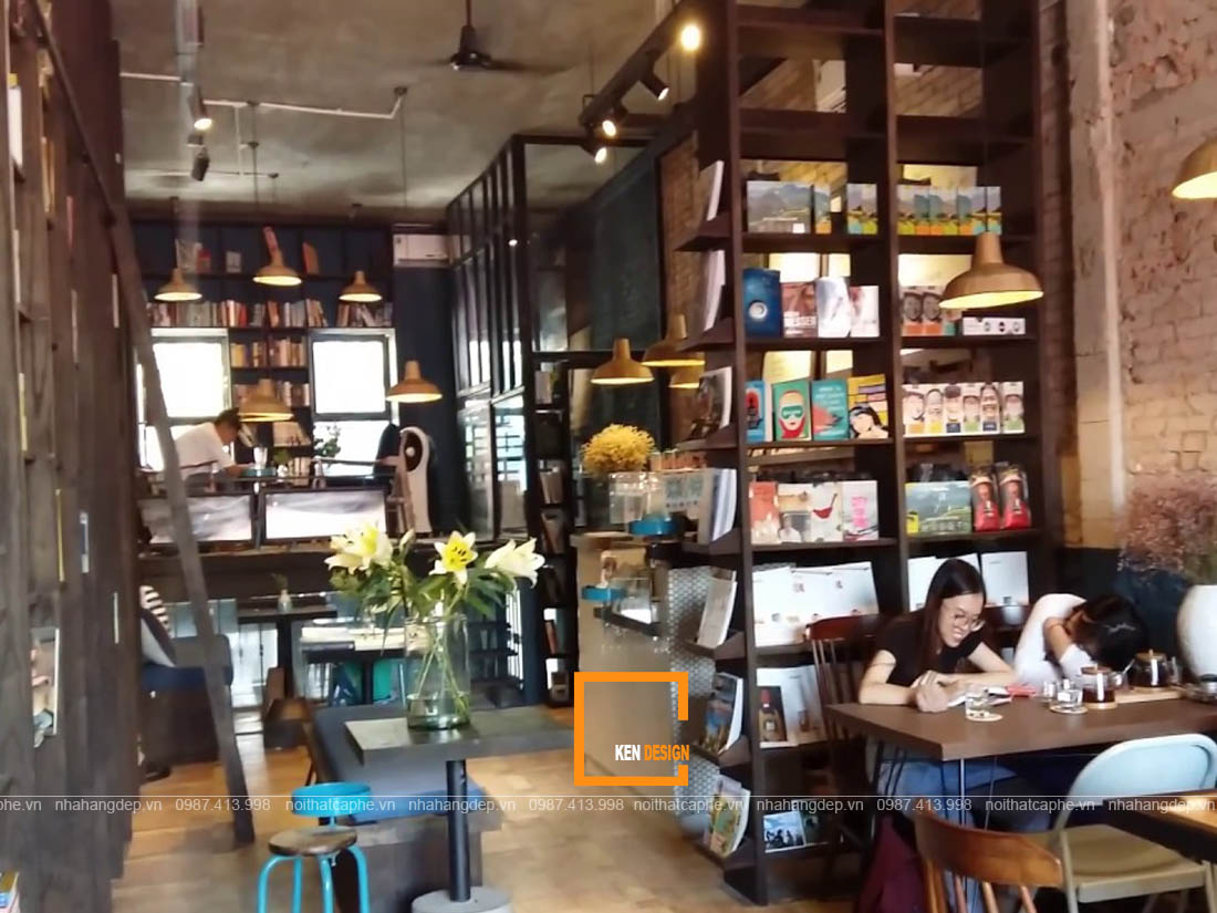 thiết kế quán cafe phong cách hiện đại